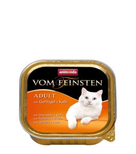 Animonda paštéta Vom Feinsten cat adult s hydinou a teľacím 100g