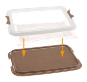 WC pre psov HYGIENIC PAD TRAY SMALL