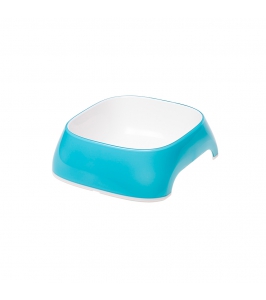 GLAM light blue plastová miska pre mačky